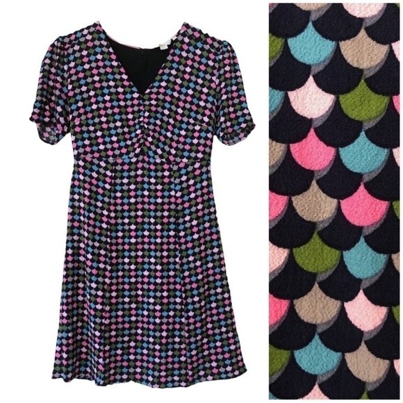 BODEN Jemima Ruched Dress women’s size 8 - Picture 1 of 13